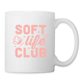 Esthétique rose de club de la vie douce - Mug blanc - blanc - Droite