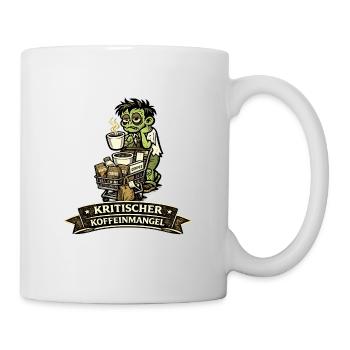 Kritischer Koffeinengel - Tasse - Weiß - Rechts