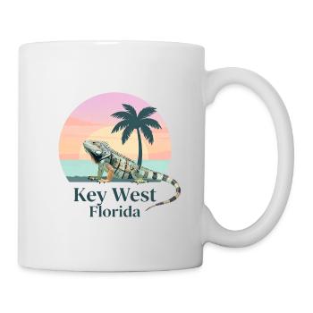 Key West Iguana Sunset - Mug - white - Right