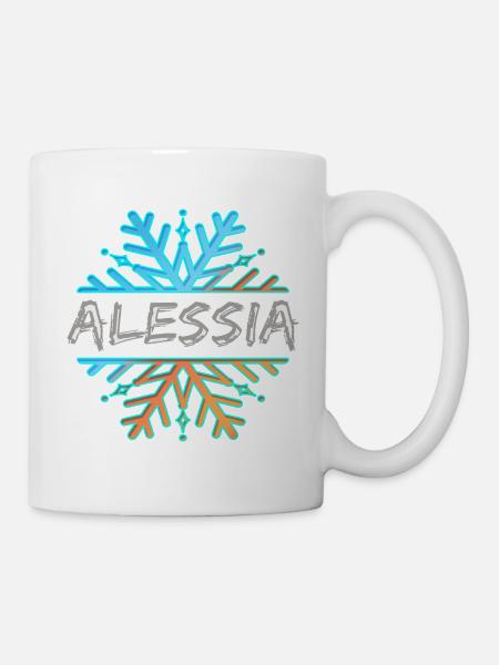 Alessia als Vorname - Tasse - Weiß
