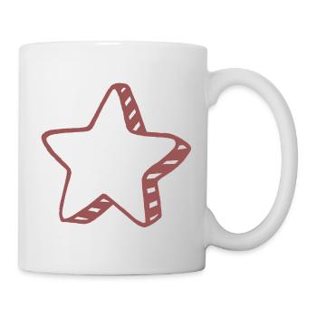 Rustic Doodle Star - Mug - white - Right