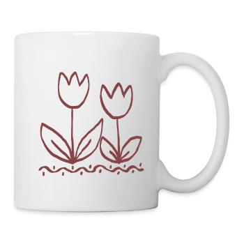 Tulip Line Art Duo - Mug - white - Right