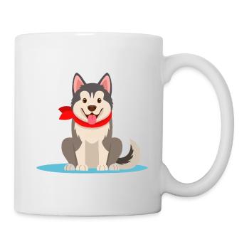 Alaskan-Malamute (bande dessinée) - Mug blanc - blanc - Droite