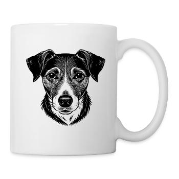 Jack Russel Head - Tasse - Weiß - Rechts