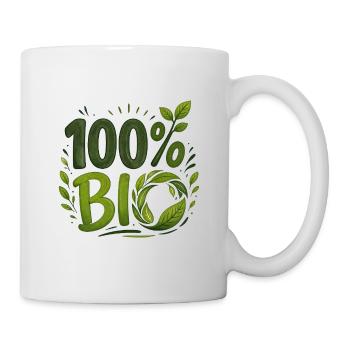 100% ORGANIC – Nature and Agriculture Ecology - Mug - white - Right