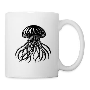 Quallen - Tasse - Weiß - Rechts
