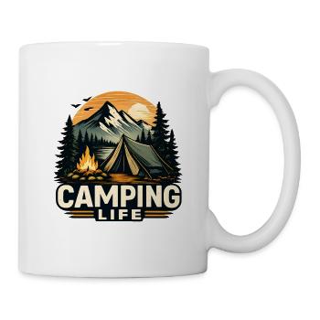 Camping Life Mountain Adventure Design - Mug - white - Right