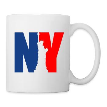 Statue de la Liberté de New York - Mug blanc - blanc - Droite