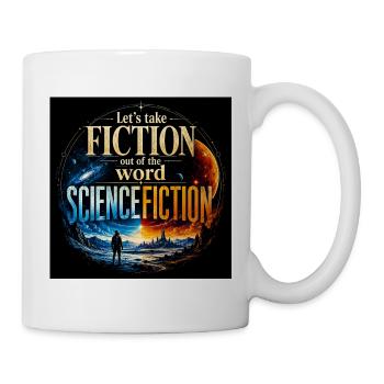 La fiction ressemble à de la science-fiction - Mug blanc - blanc - Droite