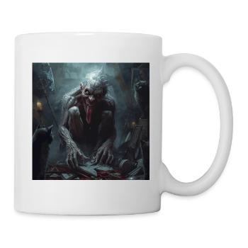 Ghoul im Keller – Der furchterregende Dämon der Nacht - Tasse - Weiß - Rechts
