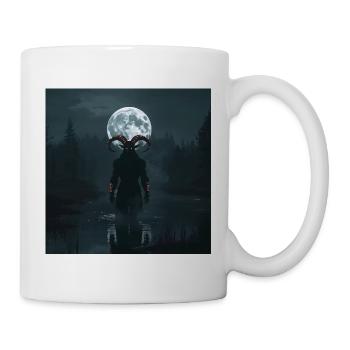 Dämon – der gehörnte Dämon der slawischen Hinterland - Tasse - Weiß - Rechts