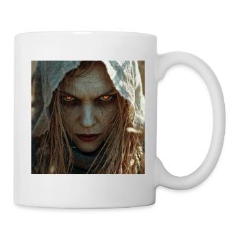 Południca – Slawischer Dämon der Felder und Getreide - Tasse - Weiß - Rechts