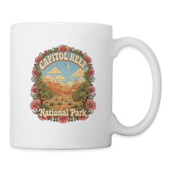 Capitol Reef National Park USA Utah Vintage - Mug - white - Right