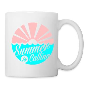 Sommer ruft Sonnenuntergang Spritzer - Tasse - Weiß - Rechts