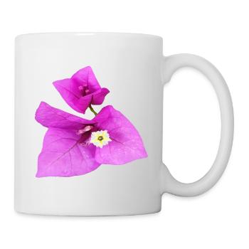 Vibrant_Magenta_Bougainvillea_Flower - Tasse - Weiß - Rechts