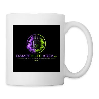 Dampfhilfe Area Neon Logo - Tasse - Weiß - Rechts