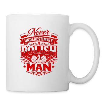Ne jamais sous-estimer un Polonais – Polen Spruch - Mug blanc - blanc - Droite