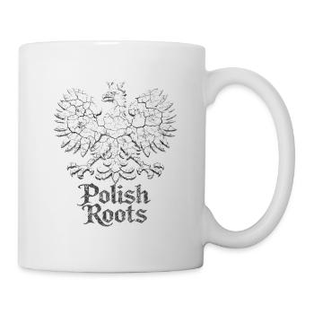 Polish Roots – Vintage Poland Eagle T-Shirt - Mug - white - Right