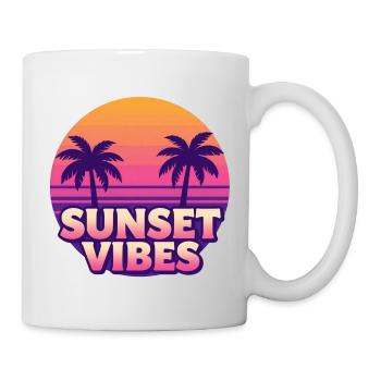 Sunset Vibes Palm Trees - Mug - white - Right