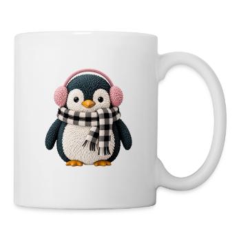 Pinguin - Tasse - Weiß - Rechts