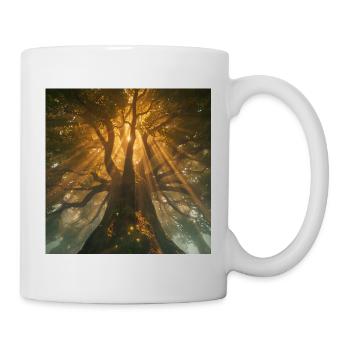 Der heilige Baum – Der mystische Baum des Lebens - Tasse - Weiß - Rechts