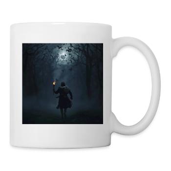 Wanderer in the Dark – Eclipse and Ravens - Mug - white - Right