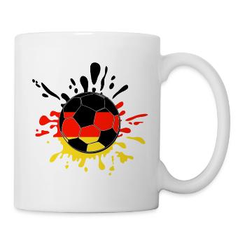 Balle de football Flag Splash - Mug blanc - blanc - Droite