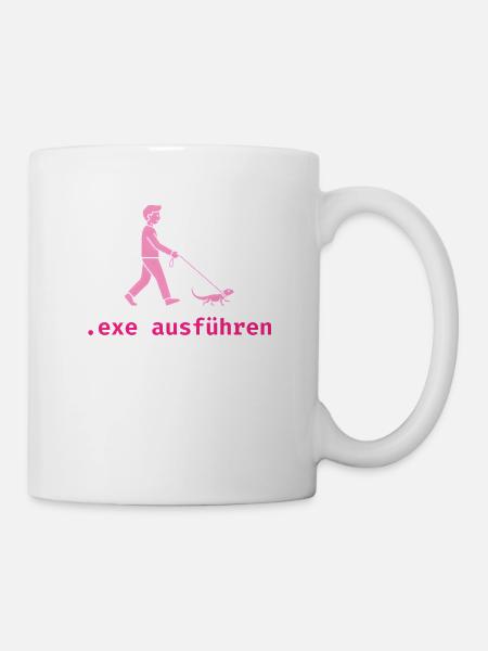 .exe ausführen ADMIN - Tasse - Weiß