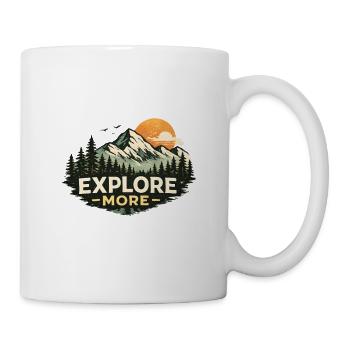 Explore More Mountain Adventure Design - Mug - white - Right