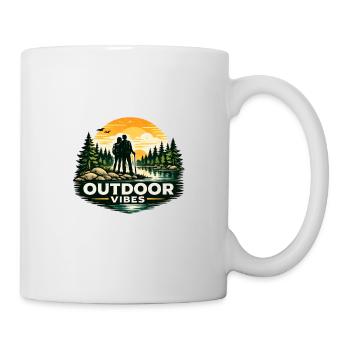 Camping Adventure Mountain Sunset Design - Mug - white - Right