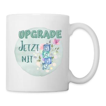 Jetzt mit Baby – Liebevolles Design für Eltern - Tasse - Weiß - Rechts