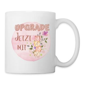 Jetzt mit Baby – Liebevolles Design für Eltern - Tasse - Weiß - Rechts