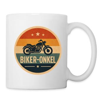 Biker-Onkel – Der coolste Onkel auf zwei Rädern - Tasse - Weiß - Rechts