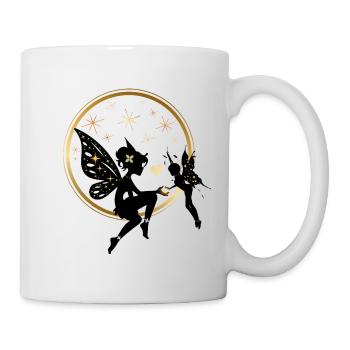 Amoureux féeriques dorés - Mug blanc - blanc - Droite