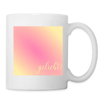 Geliebt Nachricht Liebe - Tasse - Weiß - Rechts
