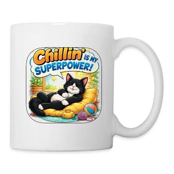 Chillin is My Superpower Cat - Mug - white - Right