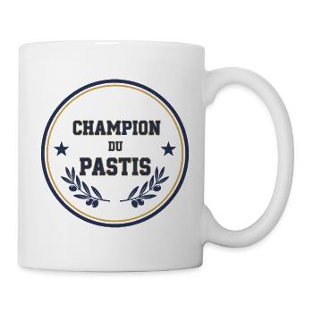 T-shirt Champion du Pastis - Mug blanc - blanc - Droite
