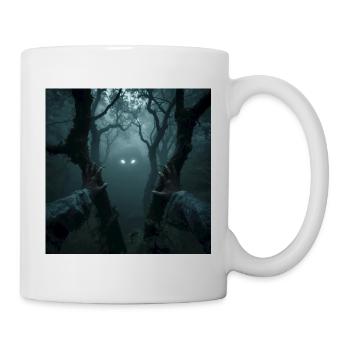 Auge in Auge mit Leszy – Herr des Waldes - Tasse - Weiß - Rechts