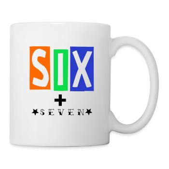 SIX Color Block Logo Streetwear - Mug - white - Right
