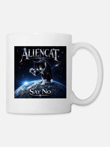 ALIENCAT Say No - Mug - white
