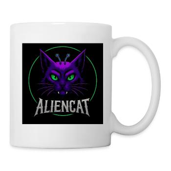 ALIENCAT Logo 2026 - Tasse - Weiß - Rechts