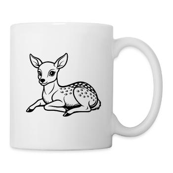 Baby Deer - Tasse - Weiß - Rechts
