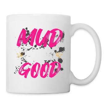 La boue est belle pour la course boueuse Schlammlauf Mud Run - Mug blanc - blanc - Droite