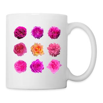 Pink Rose Variety Roses - Mug - white - Right