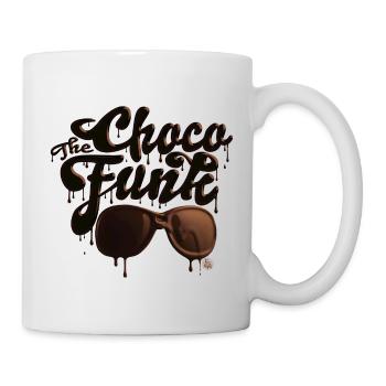The Choco Funk – Schokoladenliebhaber Retro Funky - Tasse - Weiß - Rechts