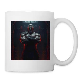Standhafter Krieger – Stärke und Ruhm - Tasse - Weiß - Rechts