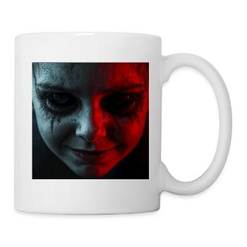 Besessenheit – Ein furchterregendes Lächeln des Schreckens - Tasse - Weiß - Rechts
