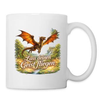Geistflügel Drachentraum - Tasse - Weiß - Rechts
