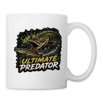 Pike Fishing Ultimate Predator T-Shirt - Mug - white - Right