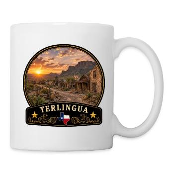 Terlingua Ghost Town Texas Desert Sunset - Mug - white - Right